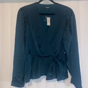 BRAND NEW Satin Long Sleeve Blouse